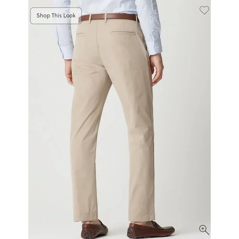 NWOT J. Crew Straight-Fit Tech Chino Pant Harvest Flax 34/30